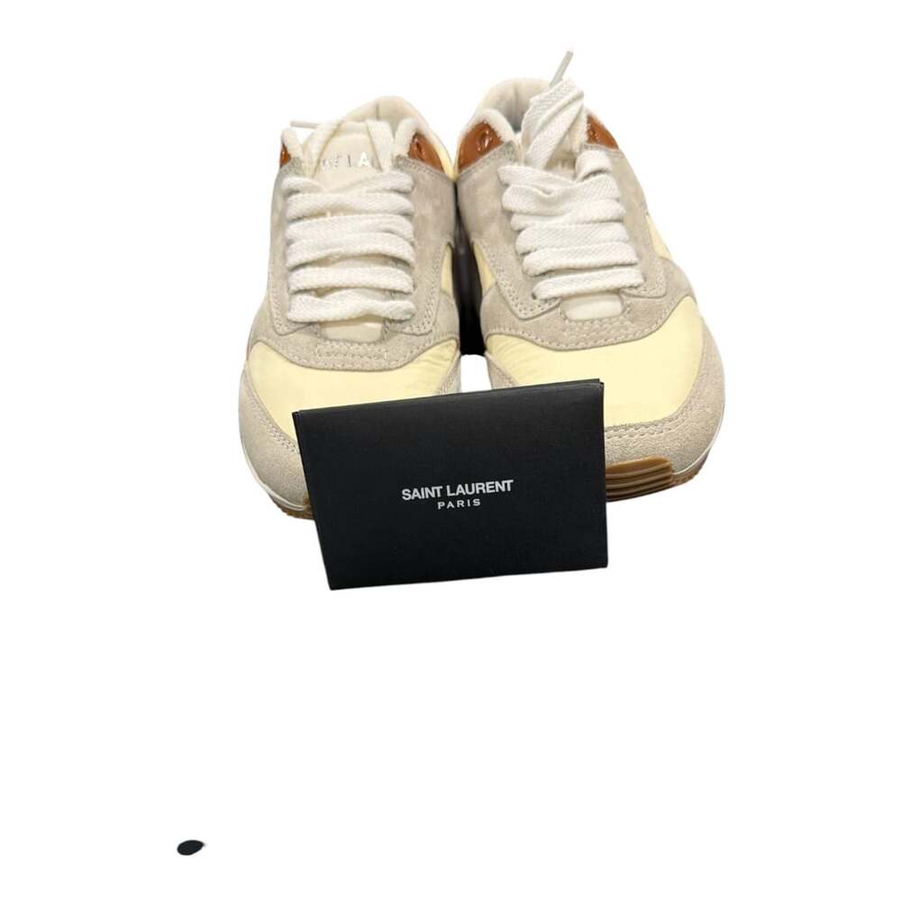 Saint Laurent Bump Sneakers In Nylon Suede And Leather sz 5 NIB